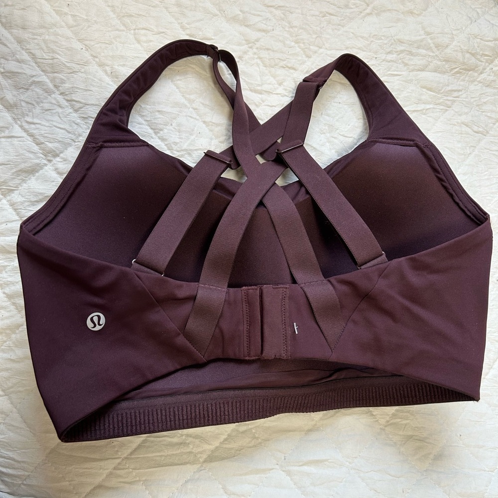 lululemon athletica Deep Burgundy Sports Bra NWOT